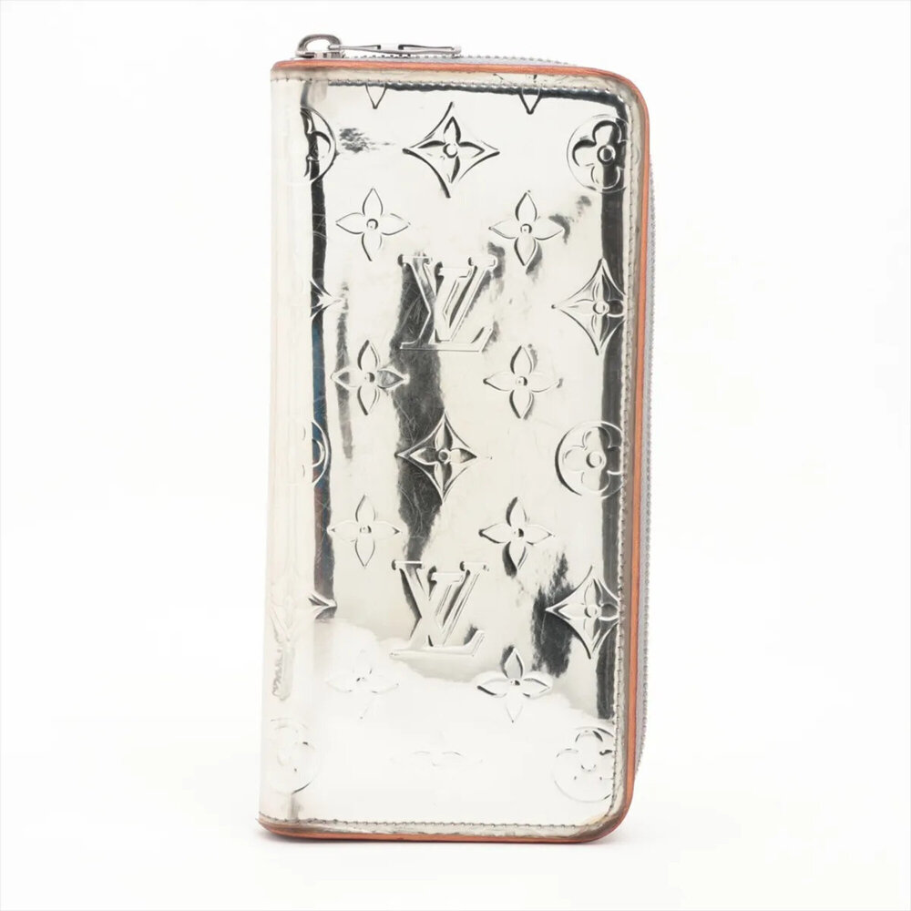 Louis Vuitton RFID-protected Monogram Mirror Zippy Wallet Vertical M80808 Lea...